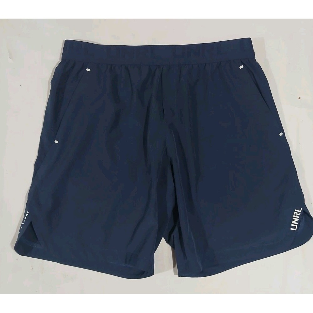 UNRL Daybreaker Shorts Size XL Performance Quick Dry Zip Pocket Gym Run